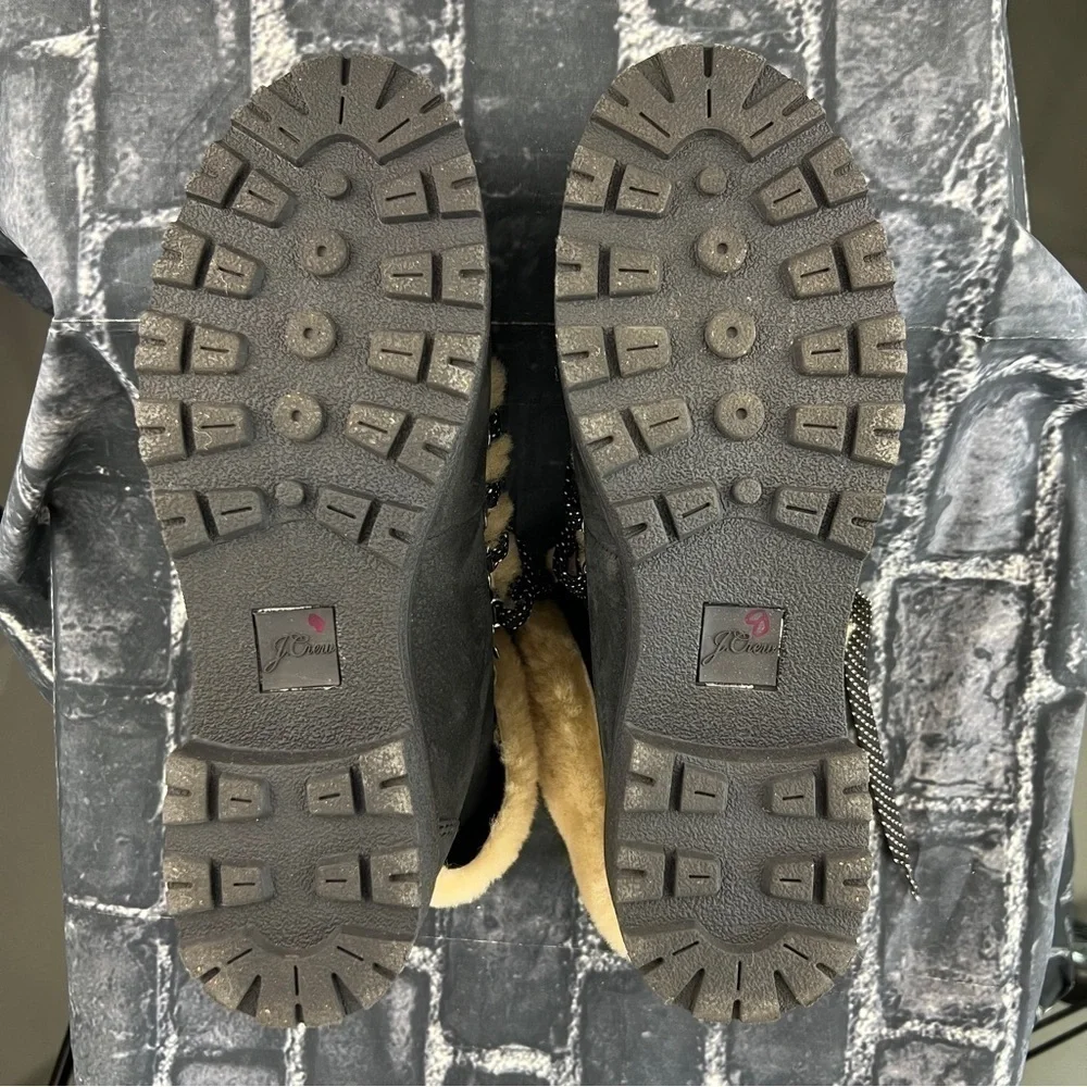 J CREW FUR BOOTS